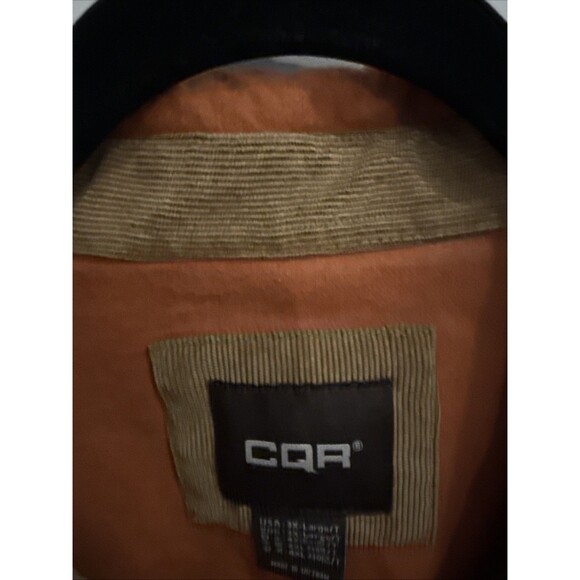 BIG & TALL CQR Men’s Flannel Button Up Shirt Rust Orange 3XLT GUC - Picture 4 of 14